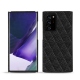 Custodia in pelle Samsung Galaxy Note20 Ultra - Ebène - Couture ( Sleek P C12 - Black ) 