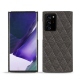 Coque cuir Samsung Galaxy Note20 Ultra - Anthracite - Couture ( Pantone 424C ) 