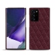 Coque cuir Samsung Galaxy Note20 Ultra - Lie de vin - Couture ( Pantone 5115C ) 