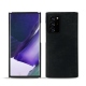 Coque cuir Samsung Galaxy Note20 Ultra - Dark vintage ( Roughtcut - Black#5256 ) 