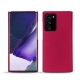 Samsung Galaxy Note20 Ultra leather cover - Rose fluo