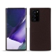 Samsung Galaxy Note20 Ultra leather cover - Marron envoûtant