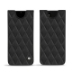 レザーケース Samsung Galaxy Note20 Ultra - Noir - Couture ( Nappa - Black ) 