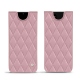 Pochette cuir Samsung Galaxy Note20 Ultra - Rose - Couture ( Nappa - Pantone 2365C ) 