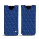 Lederschutzhülle Samsung Galaxy Note20 Ultra - Bleu océan - Couture ( Nappa - Pantone 293C ) 