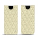 Pochette cuir Samsung Galaxy Note20 Ultra - Ivoire - Couture ( Sleek P C12 - White ) 
