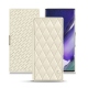レザーケース Samsung Galaxy Note20 Ultra - Blanc - Couture ( Bologna - White ) 
