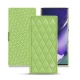 Lederschutzhülle Samsung Galaxy Note20 Ultra - Vert olive - Couture ( Nappa - Pantone 578U ) 
