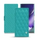 Samsung Galaxy Note20 Ultra leather case - Bleu fluo - Couture