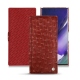 Capa em pele Samsung Galaxy Note20 Ultra - Autruche ciliegia