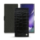 Lederschutzhülle Samsung Galaxy Note20 Ultra - Crocodile nero