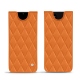 Pochette cuir Samsung Galaxy Note20 - Orange - Couture ( Nappa - Pantone 1495U ) 