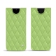 Pochette cuir Samsung Galaxy Note20 - Vert olive - Couture ( Nappa - Pantone 578U ) 