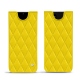 Lederschutzhülle Samsung Galaxy Note20 - Jaune fluo - Couture