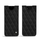 Pochette cuir Samsung Galaxy Note20 - Negre poudro - Couture