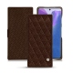 가죽 커버 Samsung Galaxy Note20 - Châtaigne - Couture ( Pantone 476C ) 