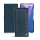 가죽 커버 Samsung Galaxy Note20 - Jean vintage ( Roughtcut - Pantone 285U  ) 