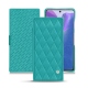 Housse cuir Samsung Galaxy Note20 - Bleu fluo - Couture