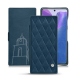 Custodia in pelle Samsung Galaxy Note20 - Blu mediterran - Couture