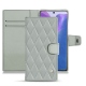가죽 커버 Samsung Galaxy Note20 - Gris - Couture ( Nappa - Pantone W428C ) 