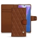 가죽 커버 Samsung Galaxy Note20 - Marron - Couture ( Nappa - Pantone 1615C ) 