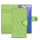 가죽 커버 Samsung Galaxy Note20 - Vert olive - Couture ( Nappa - Pantone 578U ) 