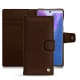 Capa em pele Samsung Galaxy Note20 - Châtaigne ( Pantone 476C ) 