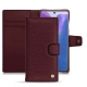 Samsung Galaxy Note20 leather case - Lie de vin ( Pantone 5115C ) 