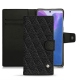 Housse cuir Samsung Galaxy Note20 - Ebène - Couture ( Sleek P C12 - Black ) 