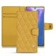Housse cuir Samsung Galaxy Note20 - Mimosa - Couture ( Pantone 141C ) 