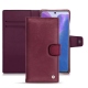 가죽 커버 Samsung Galaxy Note20 - Prune vintage ( Pantone 512C ) 