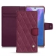 Samsung Galaxy Note20 leather case - Prune vintage - Couture