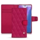 Samsung Galaxy Note20 leather case - Rose fluo - Couture