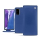 Capa em pele Samsung Galaxy Note20 - Bleu océan ( Nappa - Pantone 293C ) 