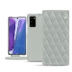 Funda de piel Samsung Galaxy Note20 - Gris - Couture ( Nappa - Pantone W428C ) 