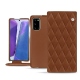Custodia in pelle Samsung Galaxy Note20 - Marron - Couture ( Nappa - Pantone 1615C ) 