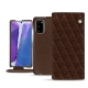 가죽 커버 Samsung Galaxy Note20 - Châtaigne - Couture ( Pantone 476C ) 