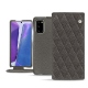 Samsung Galaxy Note20 leather case - Anthracite - Couture ( Pantone 424C ) 