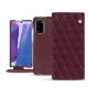 Custodia in pelle Samsung Galaxy Note20 - Lie de vin - Couture ( Pantone 5115C ) 