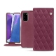 Housse cuir Samsung Galaxy Note20 - Prune vintage - Couture
