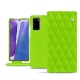 Custodia in pelle Samsung Galaxy Note20 - Vert fluo - Couture
