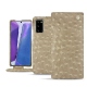 Housse cuir Samsung Galaxy Note20 - Autruche desert
