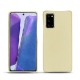 Capa em pele Samsung Galaxy Note20 - Beige ( Nappa - Pantone 7502C ) 