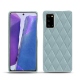Samsung Galaxy Note20 leather cover - Bleu ciel - Couture ( Nappa - Pantone 277C ) 
