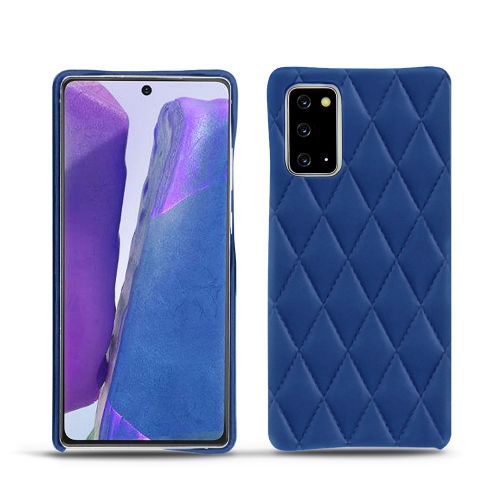 Your premium covers for Galaxy Note20 with NoreveBleu océan - Couture ( Nappa - Pantone #15458a) 