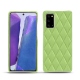 Custodia in pelle Samsung Galaxy Note20 - Vert olive - Couture ( Nappa - Pantone 578U ) 