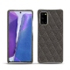 Capa em pele Samsung Galaxy Note20 - Anthracite - Couture ( Pantone 424C ) 