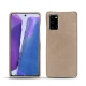 Samsung Galaxy Note20 leather cover - Taupe vintage ( Pantone 7530C ) 