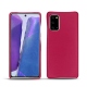 Samsung Galaxy Note20 leather cover - Rose fluo