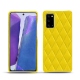 Capa em pele Samsung Galaxy Note20 - Jaune fluo - Couture